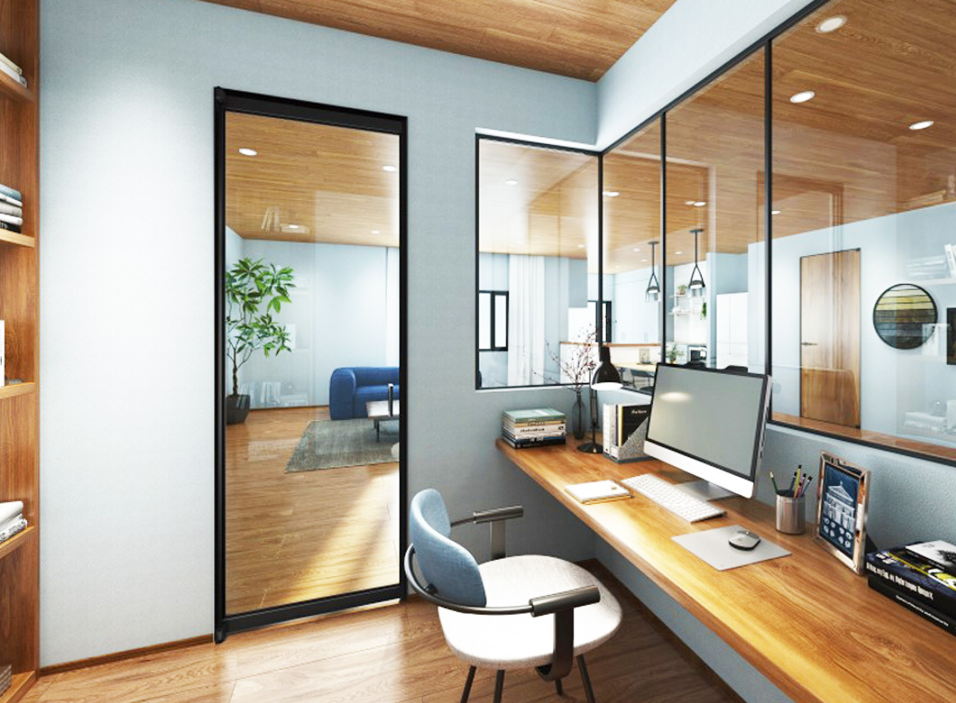 室内ガラスドア